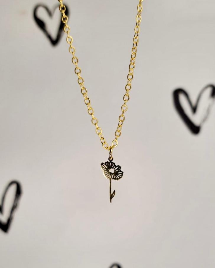 Birth Month Flower Necklace