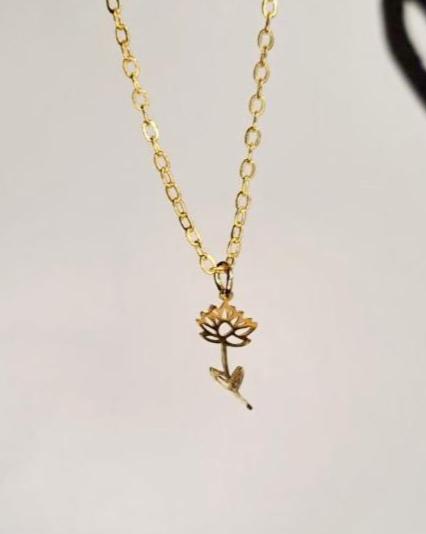 Birth Month Flower Necklace