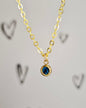 Gold Birthstone Necklace