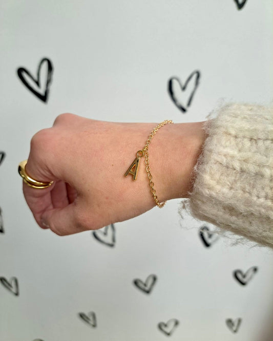 Gold Initial Bracelet