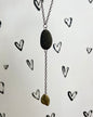 Two Stone Y Necklace