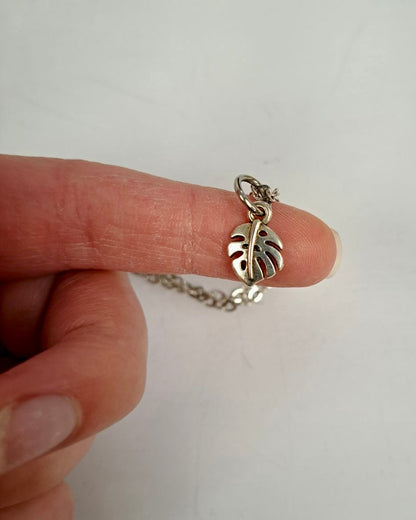 Small Split Leaf Necklace