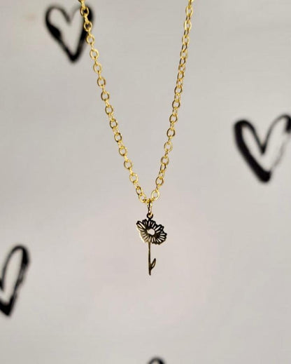Birth Month Flower Necklace
