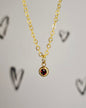 Gold Birthstone Necklace