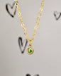 Gold Birthstone Necklace