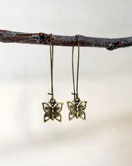 Butterfly Drop Earrings