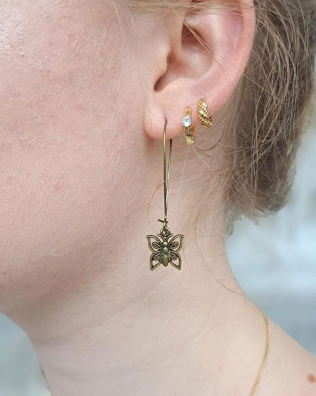 Butterfly Drop Earrings