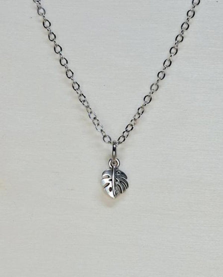 Small Split Leaf Necklace