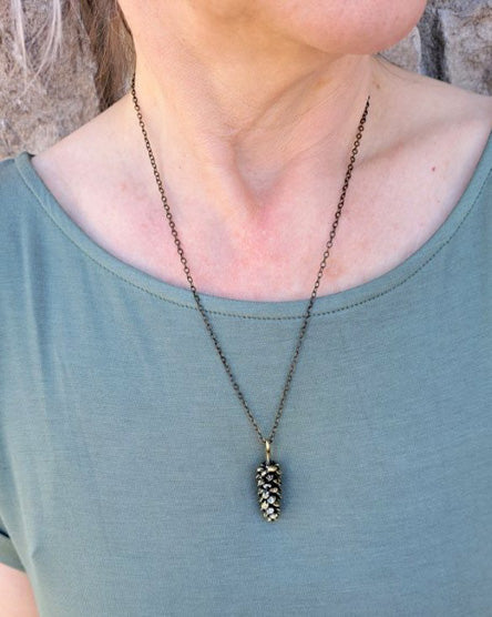 Large Pine Cone Necklace