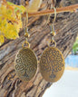 Oval Tree of Life Earrings