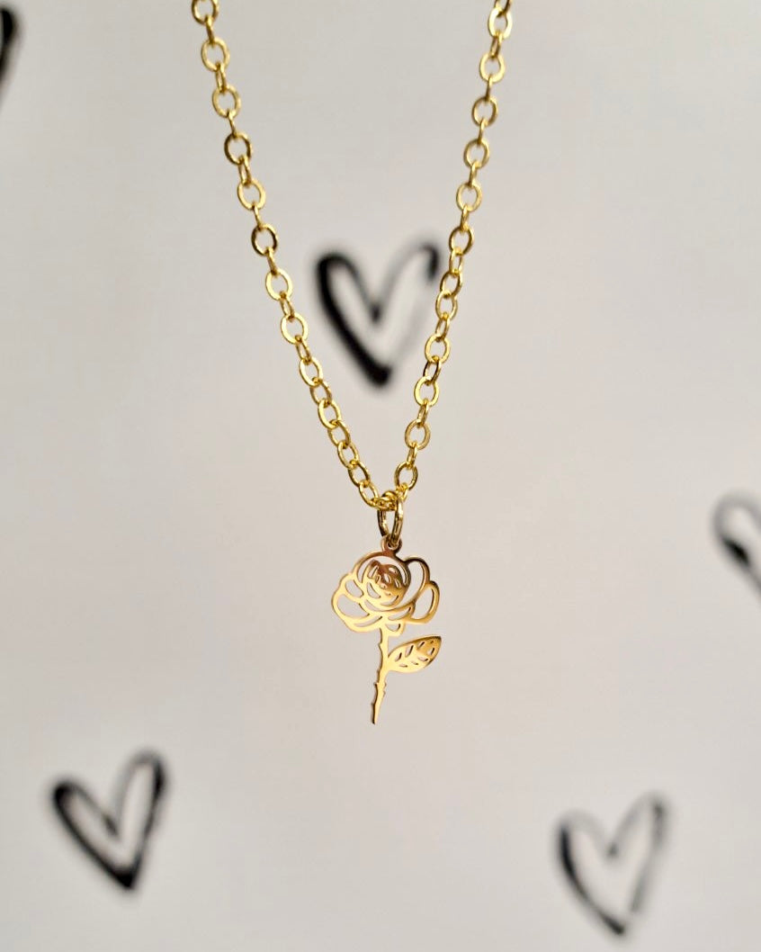 Birth Month Flower Necklace