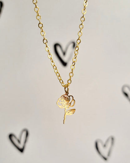 Birth Month Flower Necklace