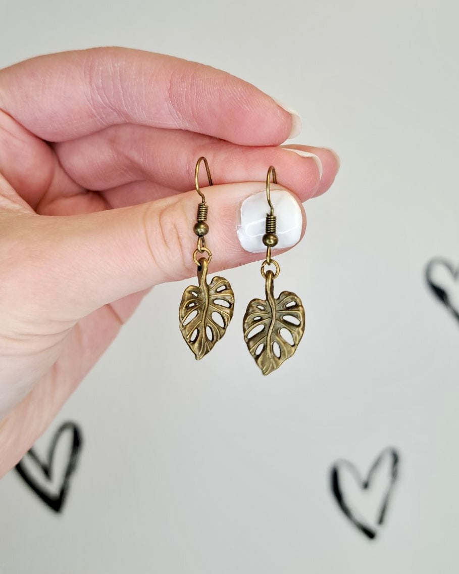 Split Leaf Earrings