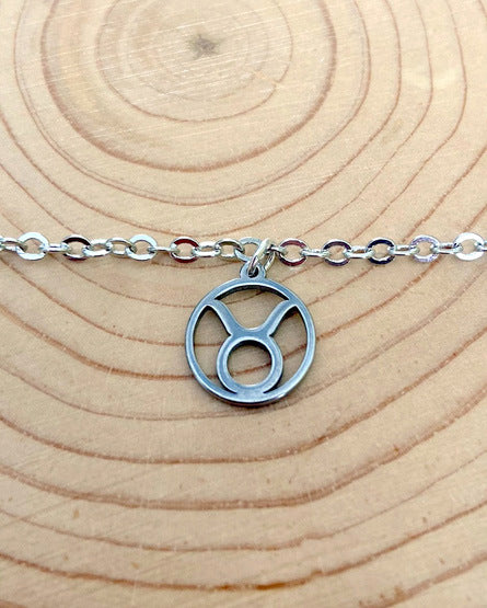 taurus zodiac charm bracelet