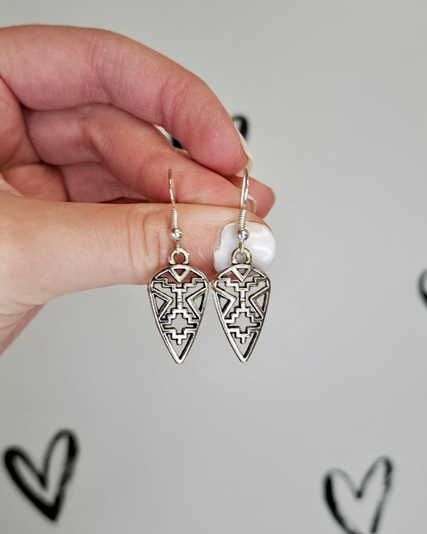 Mini Aztec Earrings