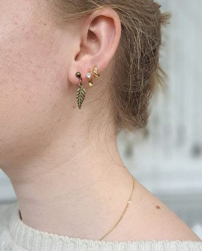 Tiny Leaf Studs