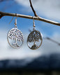 silver tree of life earrings